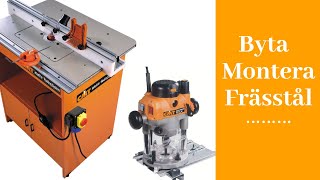 Montera / byta frässtål på handöverfräs CMT Orange tools CMT 7E.