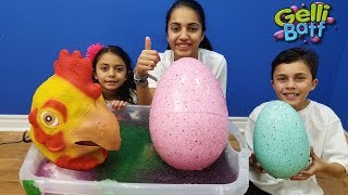 Huge Egg Surprise Toys in Gelli Baff  for kids
