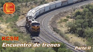 asi se ve un encuentro trenes desde las alturas