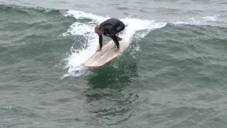 Hermosa Beach Pier and Strand surfing 6 28 13
