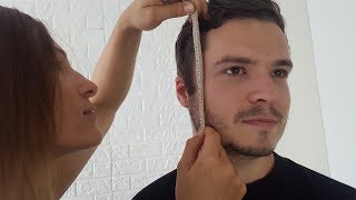 ASMR Real Face Measuring & Sticky Tape *Tingly Sounds & Visuals*