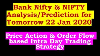 Bank Nifty & NIFTY Analysis/Prediction for Tomorrow 22 Jan 2020