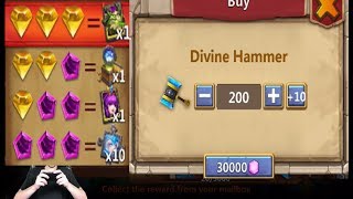 Slot Machine INSANE Rewards Lvl 5 Revitalize SET Smashing 30k Castle Clash