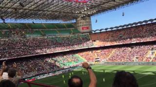 Gol Deulofeu 69' Milan-Bologna visto dal Secondo anello rosso, Stadio San Siro, 21/05/2017