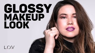 Glossy Makeup Look