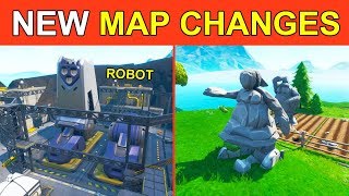 NEW *SECRET* MAP CHANGES! ROBOT FACTORY & STONE LOVE STORY! FORTNITE SEASON 9 STORYLINE STARTING!