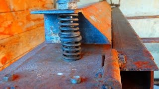 Листогиб самодельный. / Sheet bending machine /Листогиб из уголков / Листогибочный самодельный