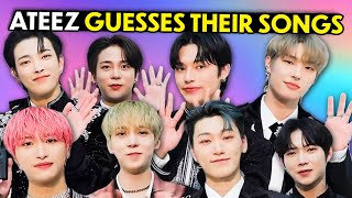 K Pop Stars Try To Guess Their Songs In One Second! (ATEEZ 에이티즈) | React