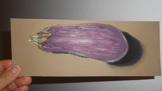 Cómo dibujar una berenjena. Как рисовать баклажан