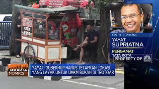 Pengamat: Harus Ada Aturan Tegas Soal UMKM Jualan di Trotoar