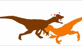 Дилофозавр против Дейнониха/ Dilofosaurus vs Deinonichus