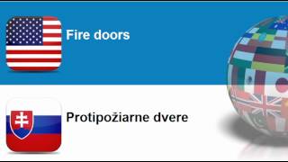 Learn Slovak = Topic = Windows, doors and related items