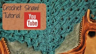 Crochet shawl tutorial (Row 6-9)