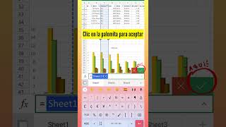 Gráficas de columnas separadas en Excel | Desde el celular | ⏰ Shorts