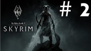 TES V: Skyrim Female Dark Elf Walkthrough Part 2 - Embershard Mine