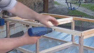 КАК СДЕЛАТЬ КЛЕТКУ ДЛЯ ЦЫПЛЯТ УТЯТ ГУСЯТ...HOW TO MAKE A CELL FOR CHICKENS HAVE GUSHAT