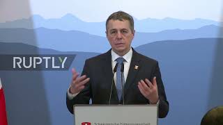 Switzerland: Neutral countries are 'unfortunately' needed - Pres. Cassis on US-Russia talks