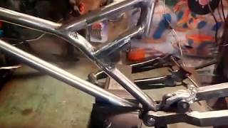 Обзор самодельной двухподвесной рамы (Homemade downhill frame review)