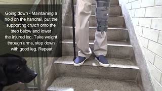 How to walk with one crutch | elbow crutche