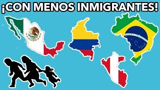 10 PAÍSES CON MENOS INMIGRANTES DE AMÉRICA LATINA