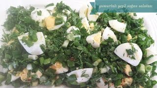 Yumurtalı Yeşil Soğan Salatası Tarifi -Hülya Ketenci -Yemek Tarifleri