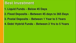 Telugu: Where to Invest?