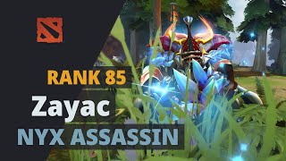 Zayac (Rank 85) plays Nyx Assassin Dota 2 Full Game