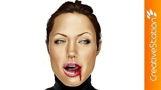 Angelina Jolie -Speed Painting (#SketchBook Pro) | CreativeStation