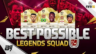 FIFA 16 BEST POSSIBLE LEGENDS SQUAD BUILDER! w/ PELE AND GEORGE BEST!