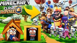 BAZA VS CLASH ROYALE - MINECRAFT TSUNAMI CHALLENGE | Vito VS Bella