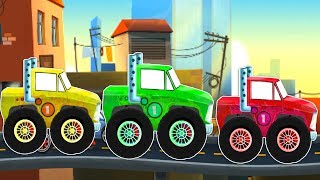 Мультик игра - Машинка с большими колесами ВСЕ СЕРИИ 5 ЧАСОВ. Мультфильм про машины и автосервис