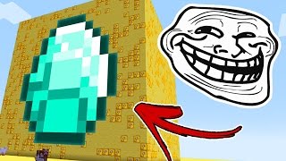 Minecraft CUBÃO : TROLL DIAMANTE INFINITO !! (MINECRAFT TROLL)