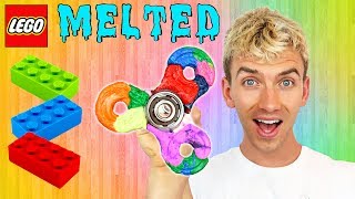 MELTING LEGO FIDGET SPINNER!!