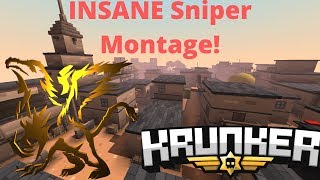 INSANE Krunker PRO Sniper Montage! The Gryphon pops off!