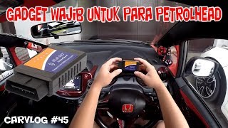 GADGET PALING BERFAEDAH UNTUK MOBIL !! | REVIEW & TEST OBD2 ELM327 #carGADGET | CARVLOG #45