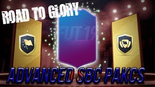 Advanced SBC packs / First squad build RTG FIFA 19