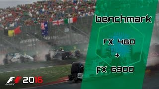 RX 460 + FX 6300 - F1 2016 (medium) ‹ GamerPC › BR