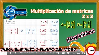 ???? Multiplicación de matrices (2x2) | Comprobación en línea | Álgebra Lineal | ¡Ejemplo muy fácil!