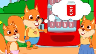 Famille d'Écureuil - Machine à Cola Animé 2022 en Français