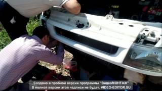 Как снять водяной радиатор с Ford transit 2005 г