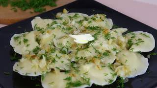 ВАРЕНИКИ С КАРТОШКОЙ. Тесто,которое не разваривается!