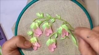 Цветы лентами (бутоны) / Ribbons flowers (buds)