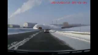 NEW driving in Russia!!!!Stupid snowplow!Глупый снегоочиститель