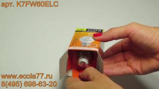 Ecola globe LED Premium 6,0W G45 220V E27 2700K прозрачный шар с линзой (композит) 75x45 K7FW60ELC
