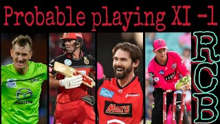 RCB playing XI || Probable squad 2020 || Part-1 || Tamil