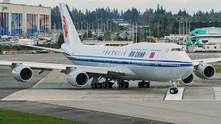 Air China's first Boeing 747-8I (B-2485) delivery flight full
