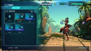 Paladins skins and emotes ying