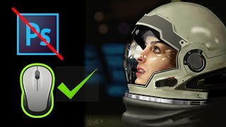 Interstellar - Anne Hathaway (GIMP Speed Painting)