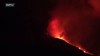 Live from La Palma as Cumbre Vieja volcano continues to erupt
