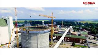 Construction of  the 60 thou. ton capacity silo for storing loose sugar